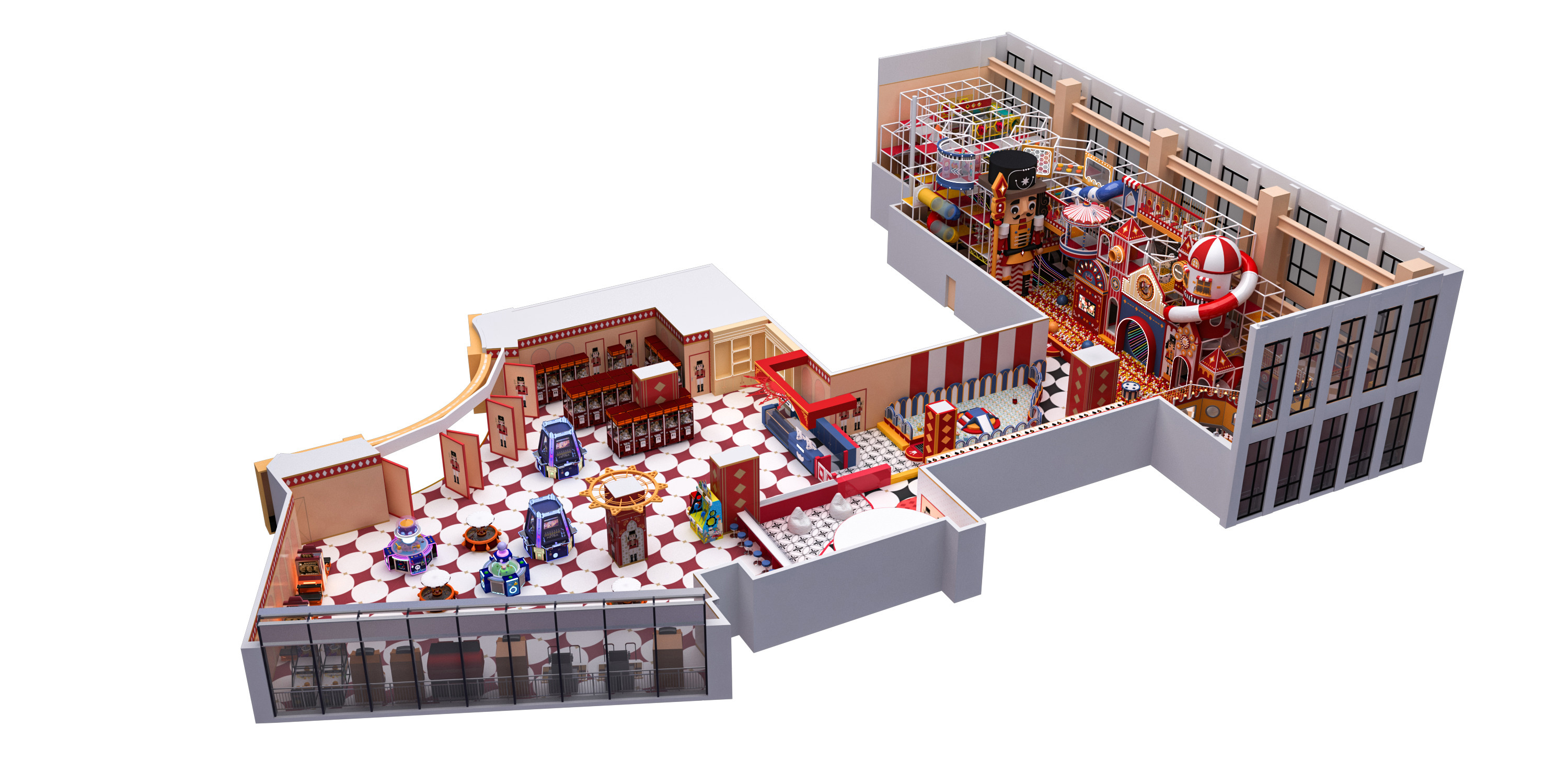 Commercial Indoor Play Area Equipment Circus Theme With Fun And Safe Playgrounds