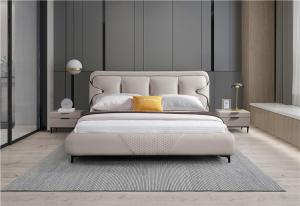China Leather Headboards Hotel Luxury Bed wholesale