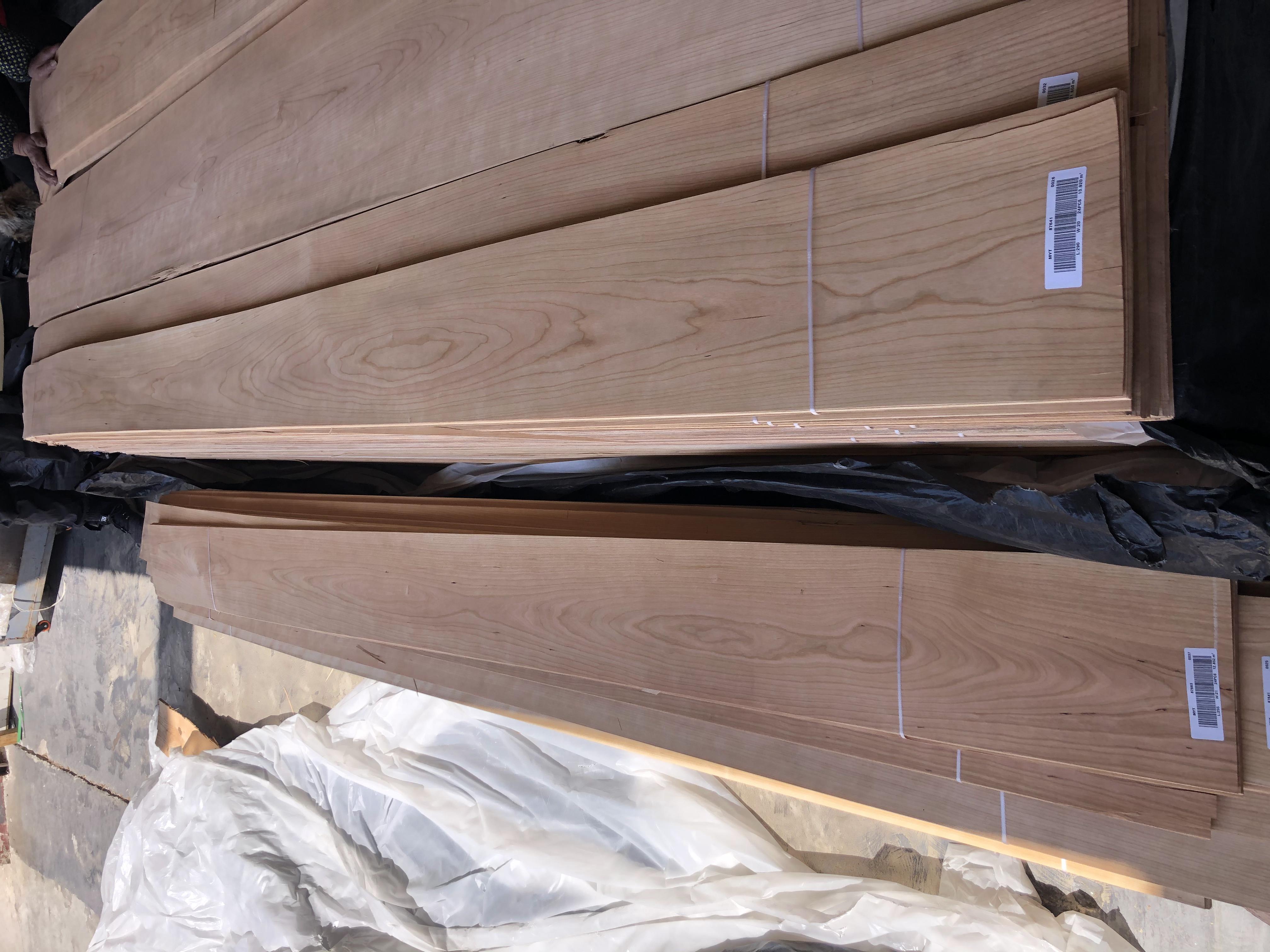 FSC100% Factory Direct Customized Natural Cherry Natural Face Veneer For Flooring Boat Decking Door