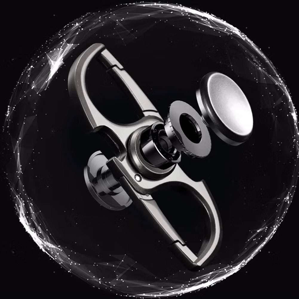 Unisex Metal Keychain Bottle Opener Fidget Spinner Toy for Anxiety and Stress Relief