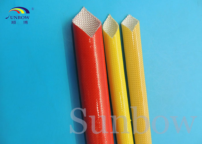 Heat resistance and good electrical Polyurethane (PU) fiberglass sleeve for F grade machinery