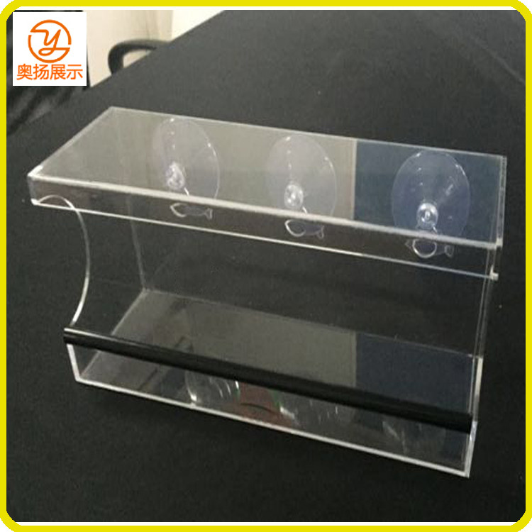 Amazing hot sale customized clear acrylic bird feeder with suckers