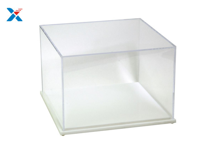 Baseball Hat Acrylic Display Case With White / Black Base A Class Acrylic Sheet