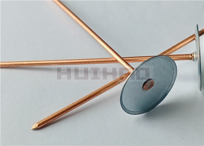 1" Galvanized Steel Cupped Head Weld Pins With Beveled Head For Duct Liner Stud Welding