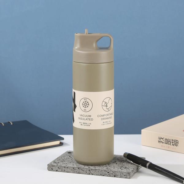 Wholesale Of Cross-border Japanese 304 Stainless Steel Insulated Tumbler Spout Type Sports Water Cup Simple And Portable Sports Water Bottles