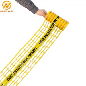 China Underground Detectable Warning Mesh Tape CAUTION ELECTRIC CABLE BELOW Size 200mm*100meters wholesale