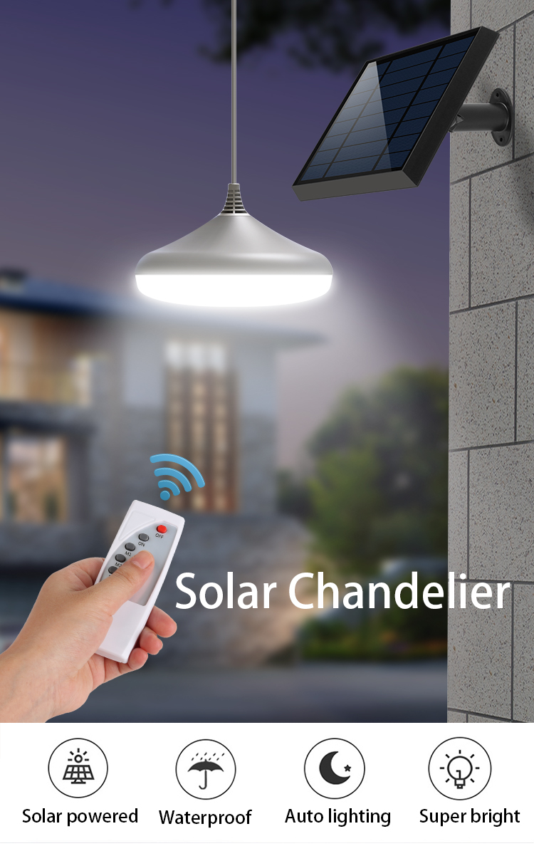 Outdoor Hanging Shed Lighting with Long-lasting Performance Solar Pendant Lights
