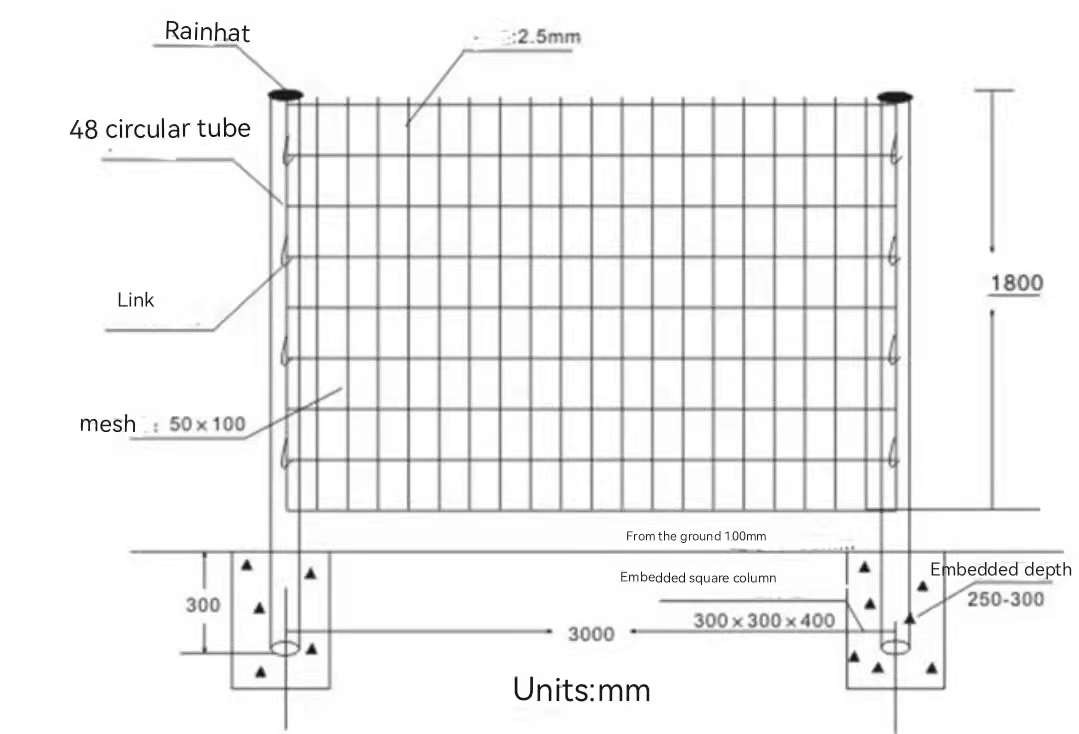 Q235 PVC Coated Wire Mesh Roll Heavy Duty Garden Fence Panels 60x60mm