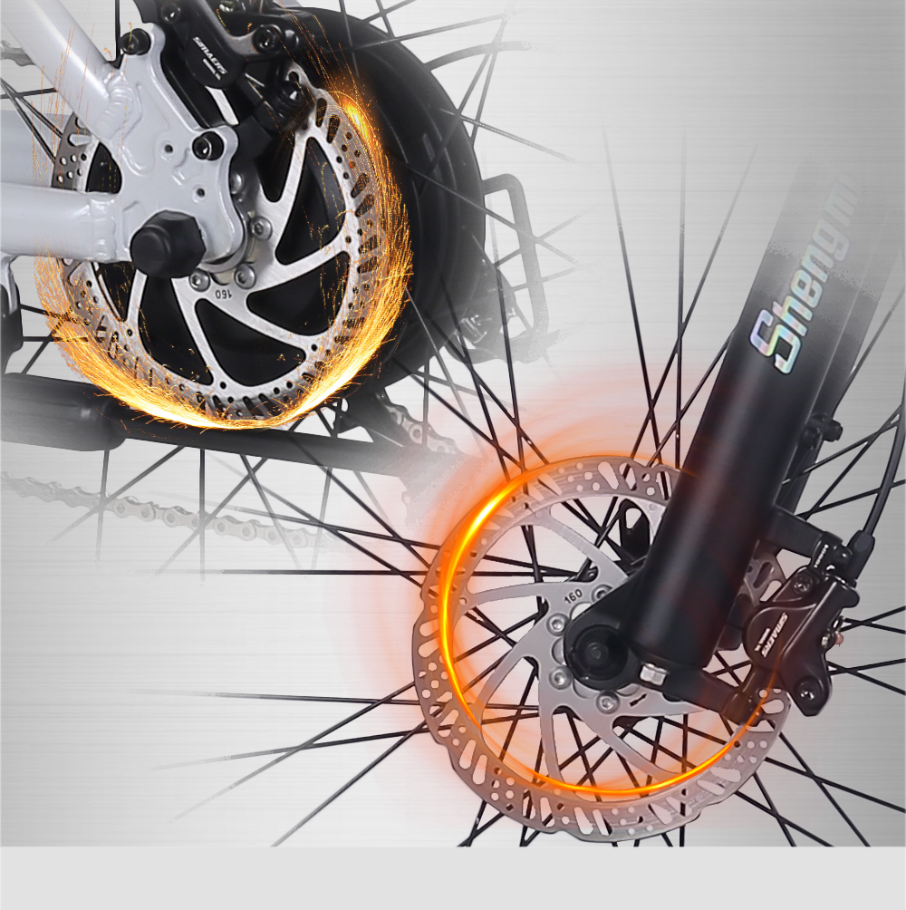 White 26 inch Electric Fat Tire Bike 7 Speed 48V 500W 17.5Ah Lithium Battery