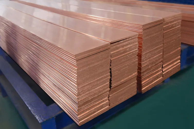 ASTM DIN Copper Row Decoiling Cutting Copper Flat Stock