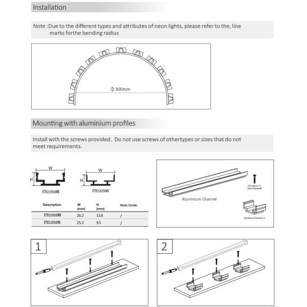 2210 Wall Wash LED Strip Mono / CCT / RGB / RGBW / SPI / DMX 15° 30° 60° 30x45° IP67