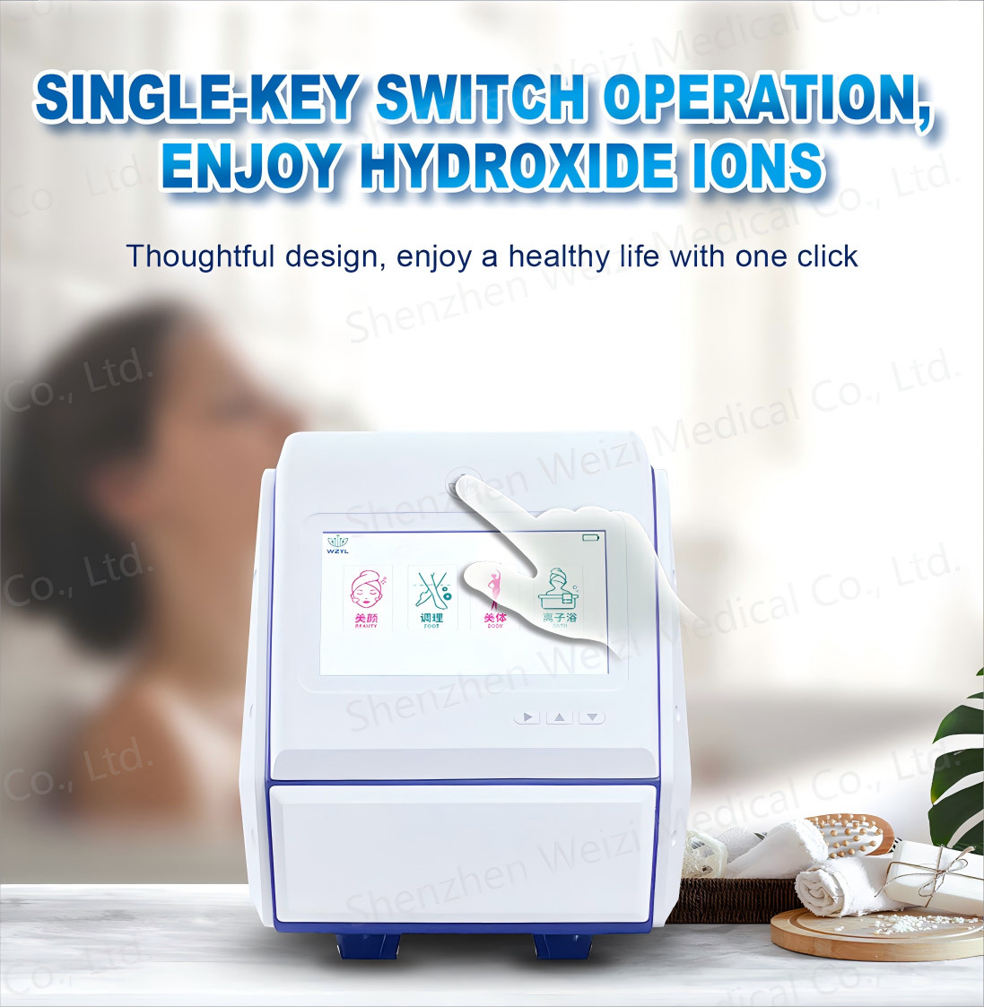 Hydrogen SPA Machine Promote Blood Circulation Hydrogen Bath For Body Relaxes WEIZI