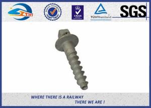 China Railroad Sleeper Galvanized Screws with Plain / Zinc / HDG / Wax Surface wholesale