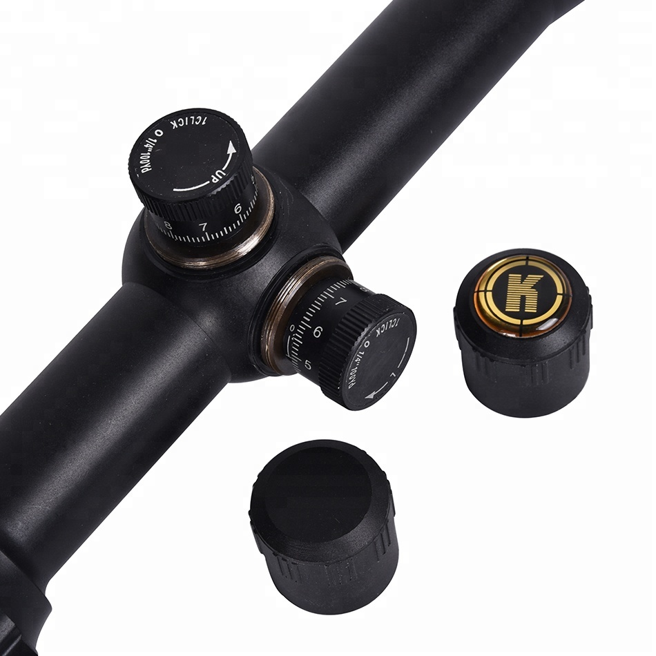 Red Green Illuminated 6-24X Power Adjustable Objective Scopes for Long-Range Hunting