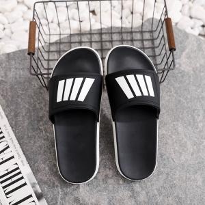 China Soft Mens Rubber Flip Flop Black White Sandal For Summer Beach wholesale