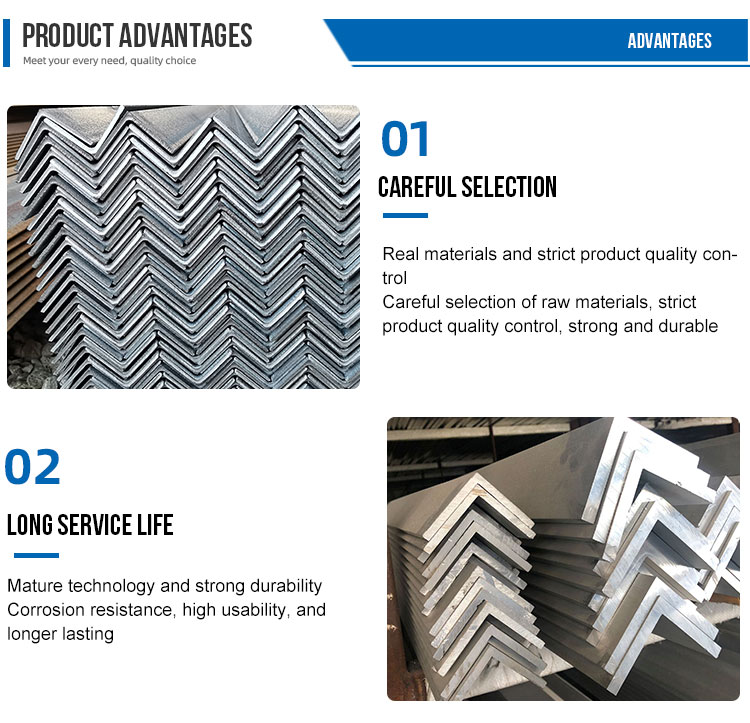 Ss400 S355 S235 Angular Steel Profiles 25*25 30*30 Ms Unequal Equal Angle Profile