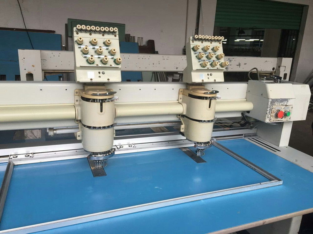 Double Head Used Barudan Embroidery Machine / Household Embroidery Machine
