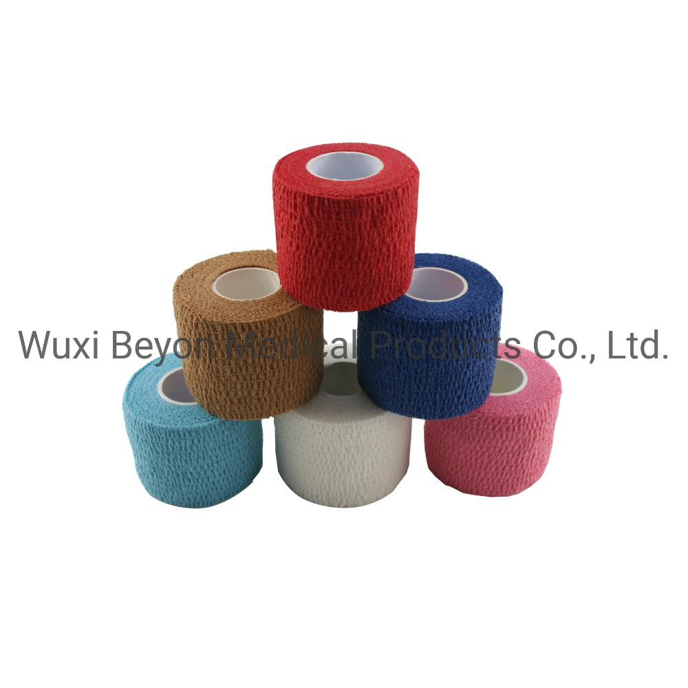 Latex-Free Flexible Cohesive Elastic Self-Stick Self-Adherent Wrap Tape Bandage