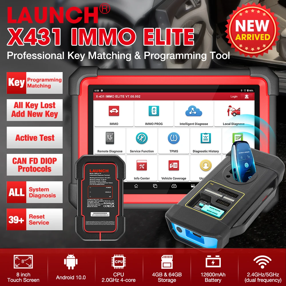 LAUNCH X431 IMMO Plus X-PROG 3 Key Programmer Car OBD2 Diagnostic Tools IMMO Anti-Theft Programming 39 Reset PK immo eli