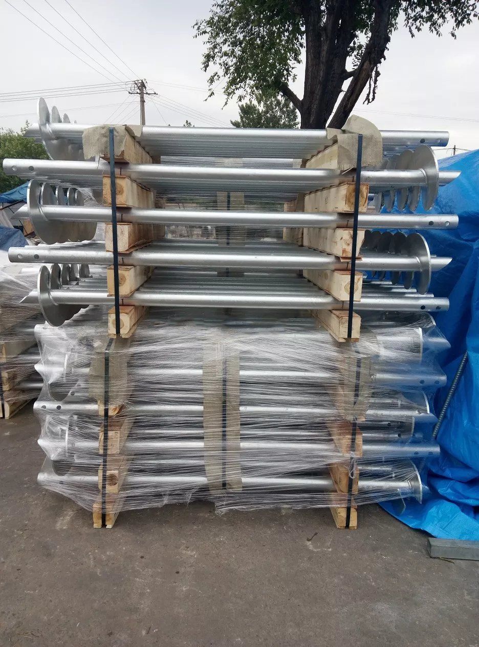 Hot Deep Prefab Galvanized Steel Ground Screw Helical Bolt Piles for Solar system