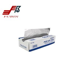 China Silver Color Precut Aluminum Foil Sheets Takeaway Food Packing wholesale