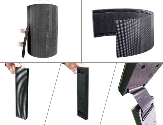 24 V Curved LED Screen Outdoor Video Wall Displays 5000 Nits Low Attenuation