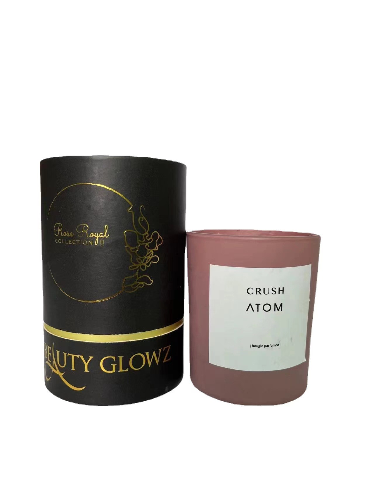 Candle Tea paper cylinder packaging Customizable Design Matt Lamination / Foil Stamp