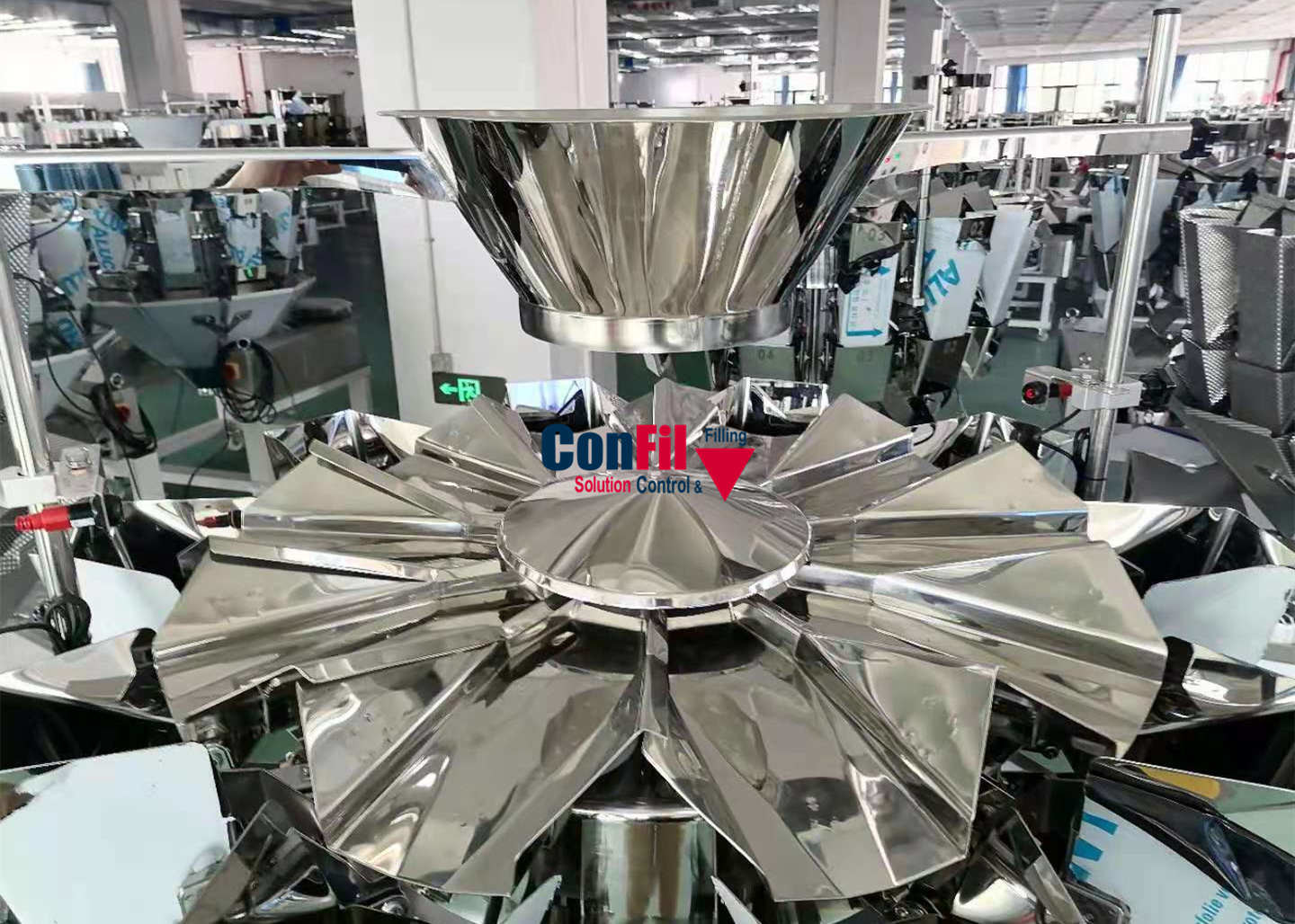 14 Head 2.5 Liter Multihead Weighing Machine for Fasteners Metal Parts