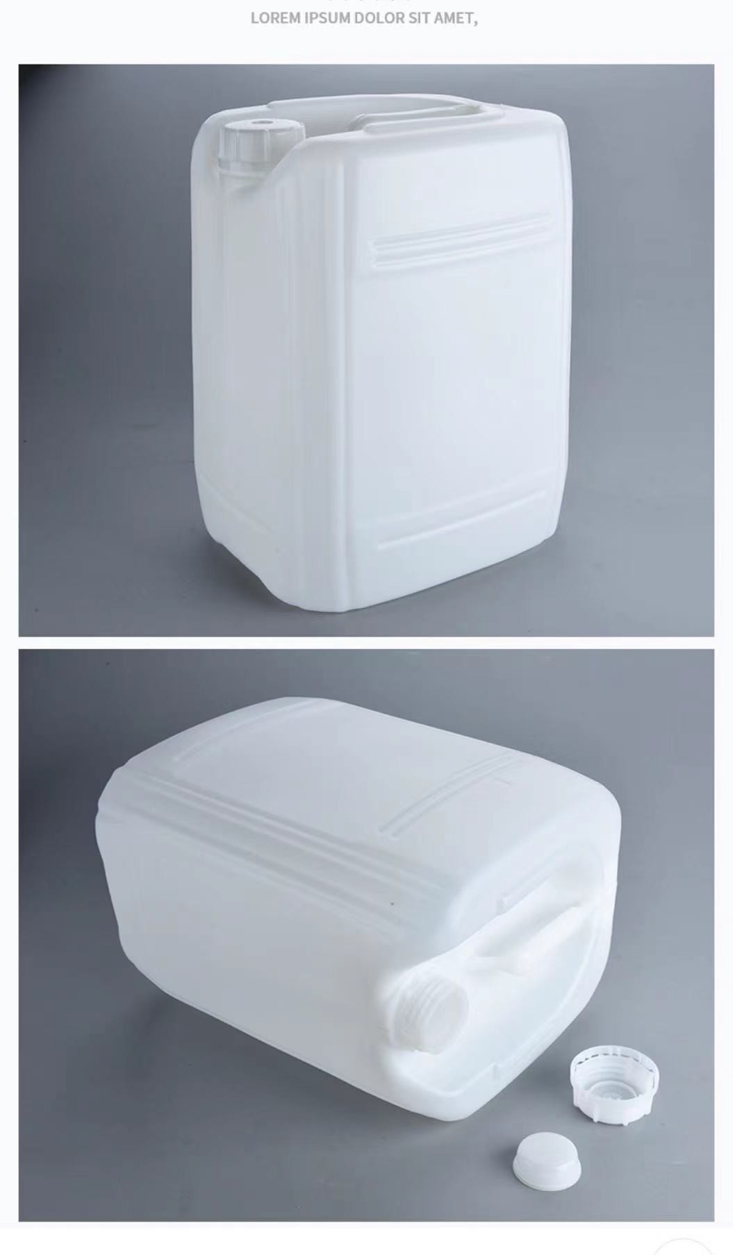 High Performance HDPE Plastic Container20L Large Mouth Urea Barrel