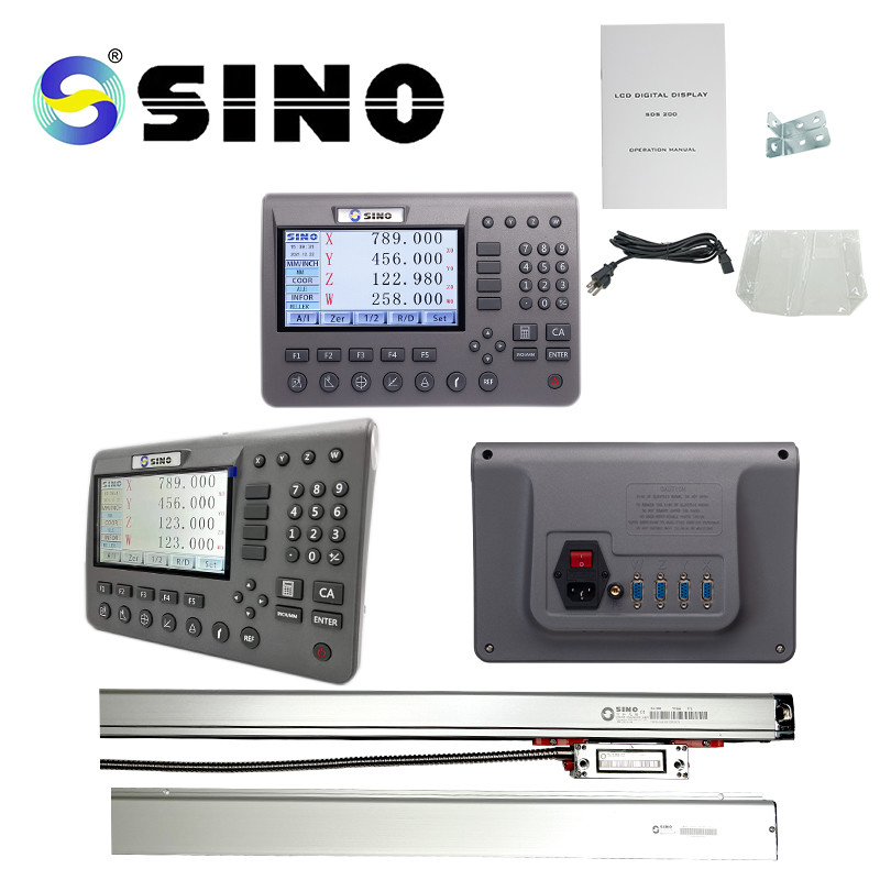 SINO SDS 5-4VA 4 Axis Large LCD Screen Multifunctional Digital Readout Display KA Linear Glass Scale
