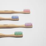 Organic Biodegradable Childrens Wooden Toothbrush Soft Bristles Natural Wood