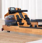 Wooden Double Track Oak Water Resistance Rowing Training Machine