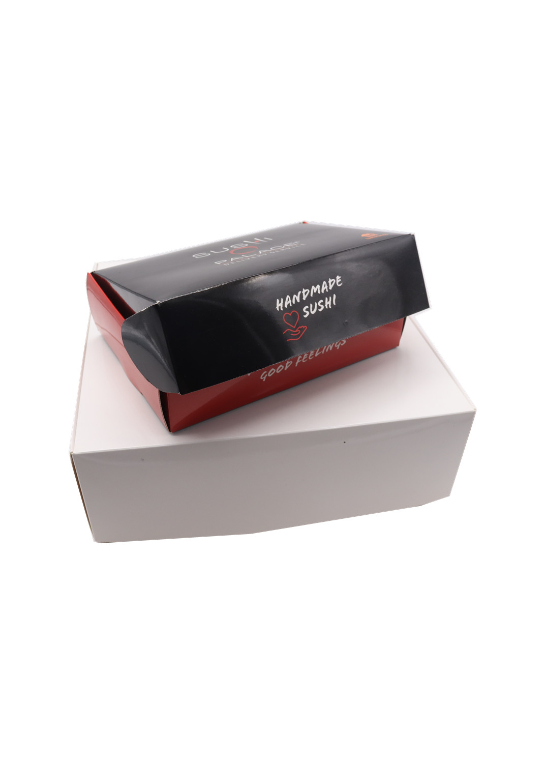 350GSM Paper Sushi Box Takeaway Sushi Tray Container Gloss Lamination
