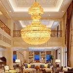 Traditional crystal pendant light large hotel chandelier handmade lamps (WH-NC