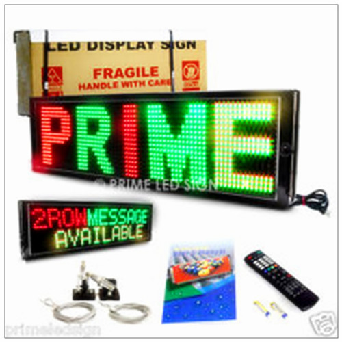 P6 / P8 / P10 RGB Programmable Scrolling LED Sign , 3G / WIFI Wireless Control Custom LED Sign