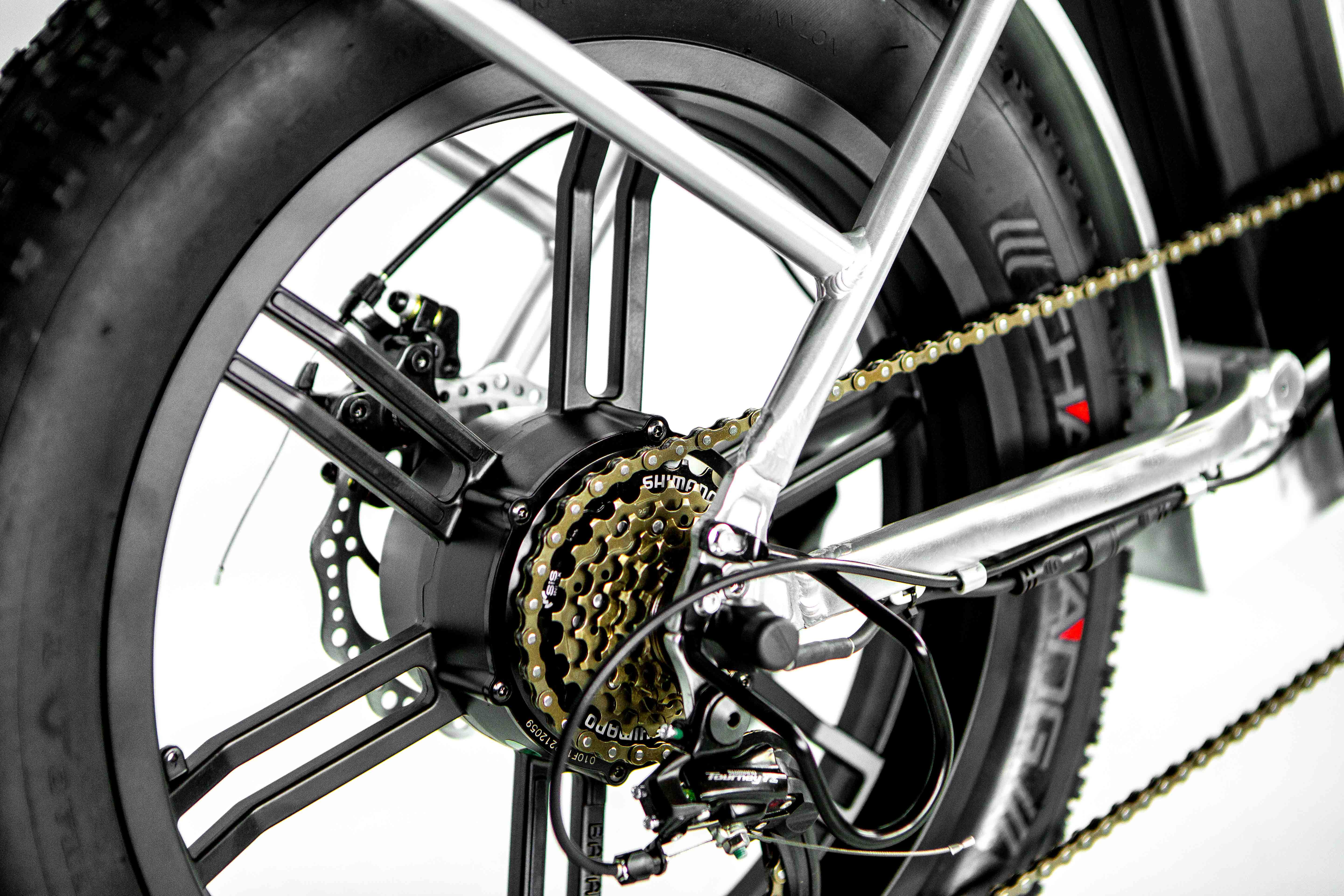 48V 13AH 750W Electric Folding Bike with 20" Foldable Frame and Magnesium Alloy Wheelset