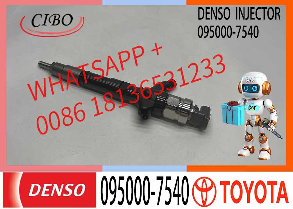 Common Rail Fuel Injector 23670-30280 095000-7540 For Toyota Hilux 1KD-FTV