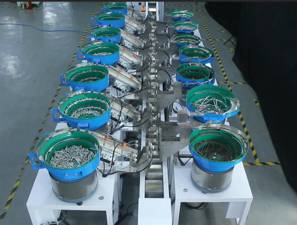 Automatic Vertical Mix Hardware Screw Counting Hardware Fastener Parts 14 Drums Packaging Machine
