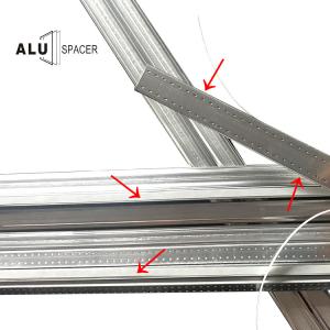 China ABM Aluminum spacer bar with high adhesive butyl tape wholesale