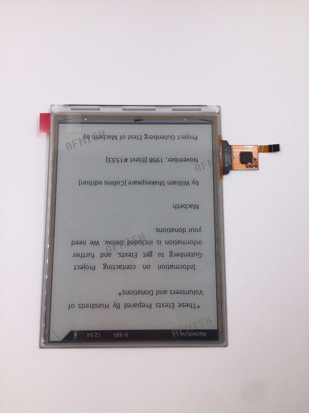Black White Kindle 6 Inch E Ink Display ED060SD1 For Pocketbook 626 Basic