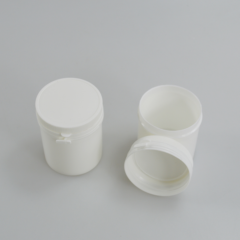 PP Tear Pull Cap Bottle 80g Chewing Gum Plastic Bottle with Straight Round Design