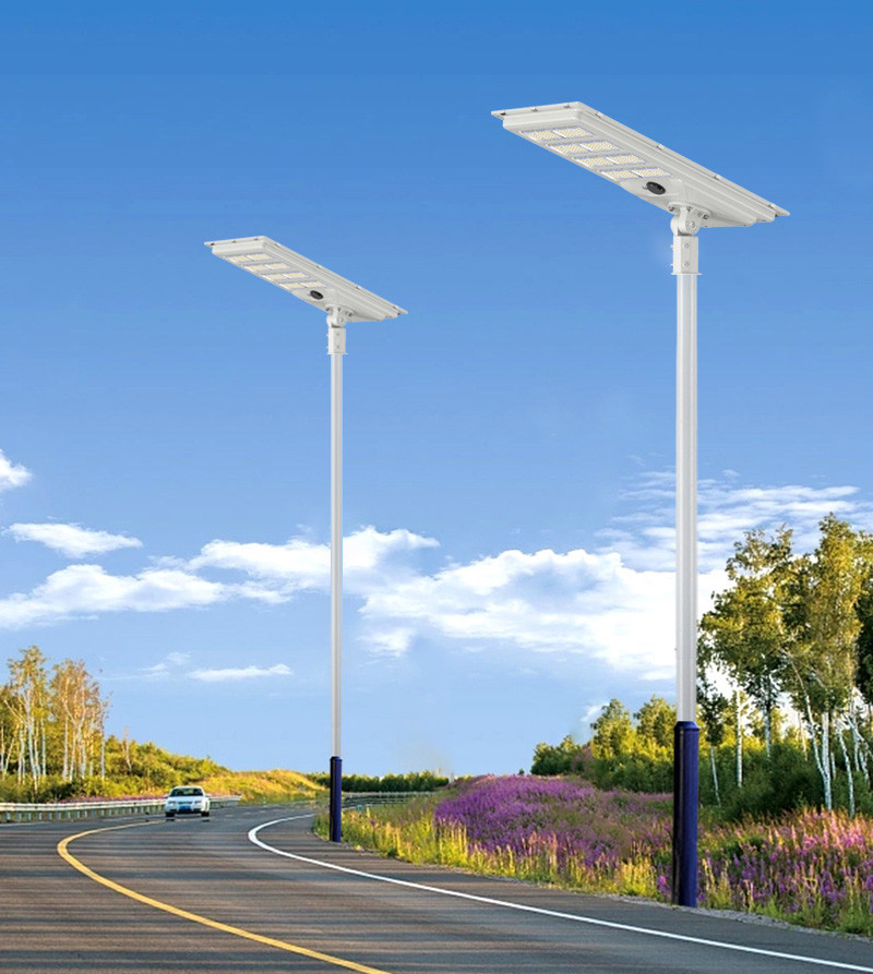 LED All in Two Street Solar Panel Light 3.2v/150ah Lifepo4 Lithium Battery Waterproof
