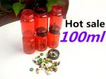 150cc Red Medicine Bottles Food Grade Vitamin Empty Capsule Bottles