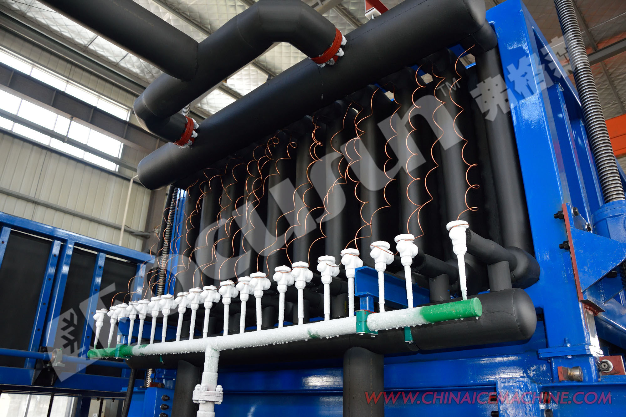 5000kg Ice Storage Capacity Direct Cooling Ice Block Maker Machine for Industrial