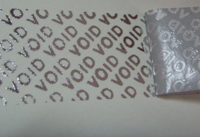 Custom warranty seal sticker security void sticker label tamper proof sticker