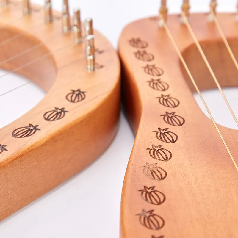 16 String Wooden Lyre Harp Guitar for Sale
