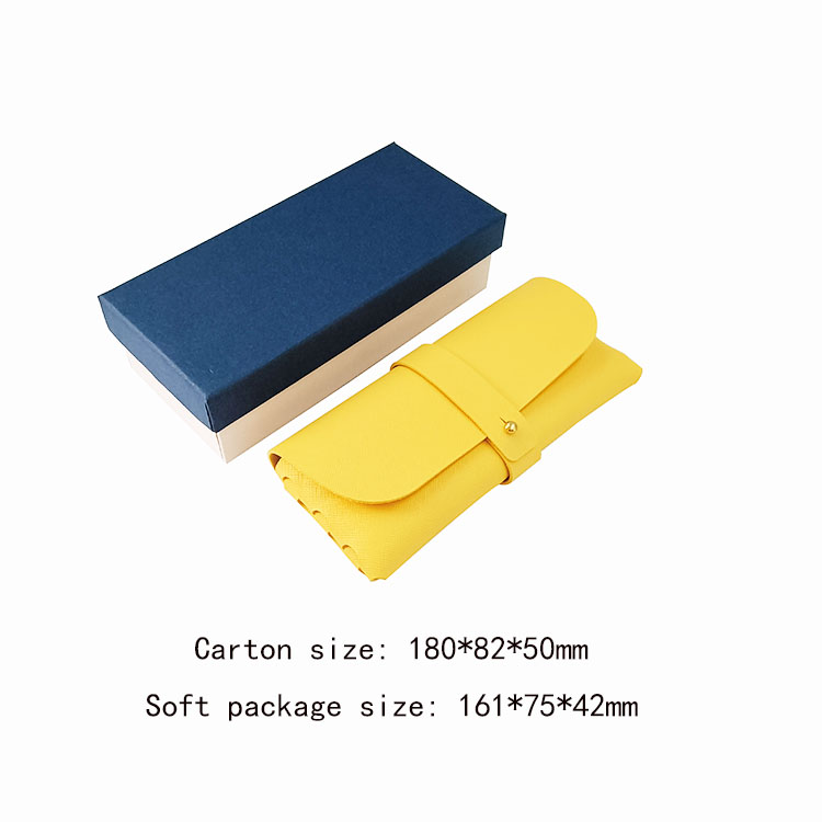 Durable Soft Leather Spectacle Cases And Paper Box For Girls Scratchproof