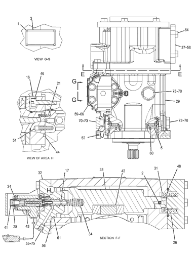3849439 PUMP GP-PISTON Parts scheme