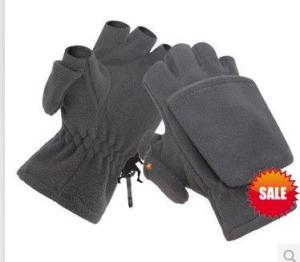 China fingerless fleece gloves with lap wholesale