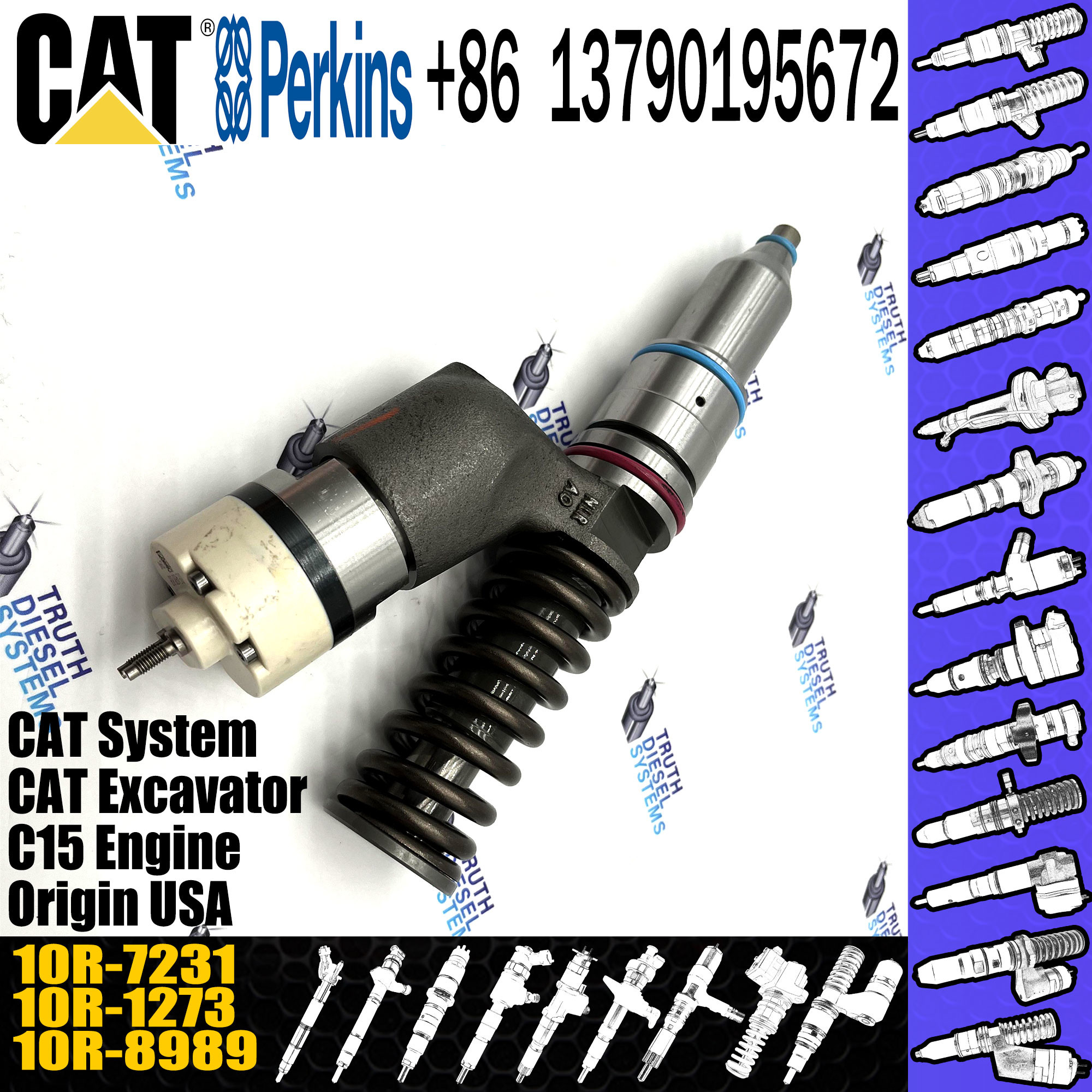 276-8307 10R-7231 Diesel Injector Parts High Speed Steel D550GC D600